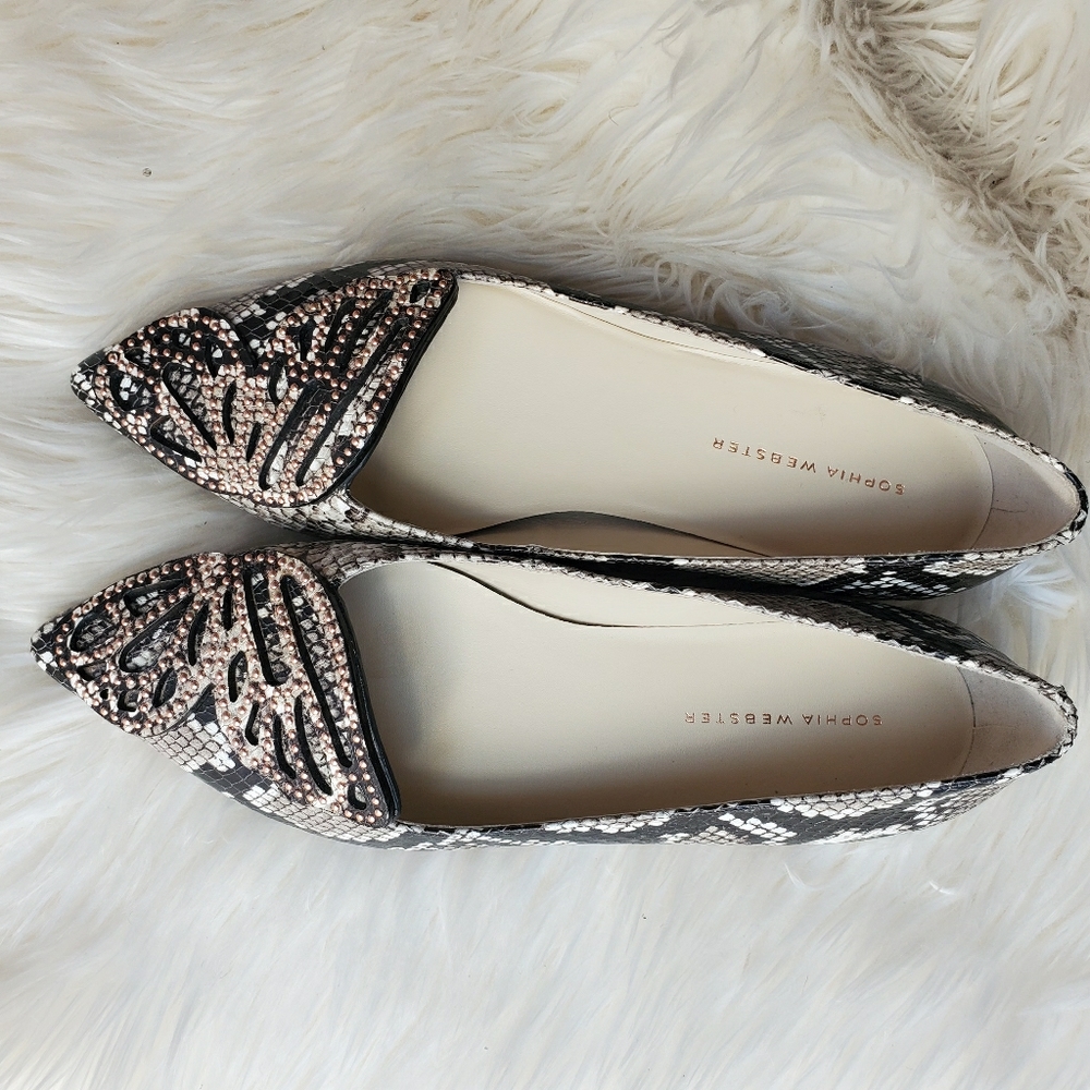 Sophia Webster bibi butterfly flats sz 39